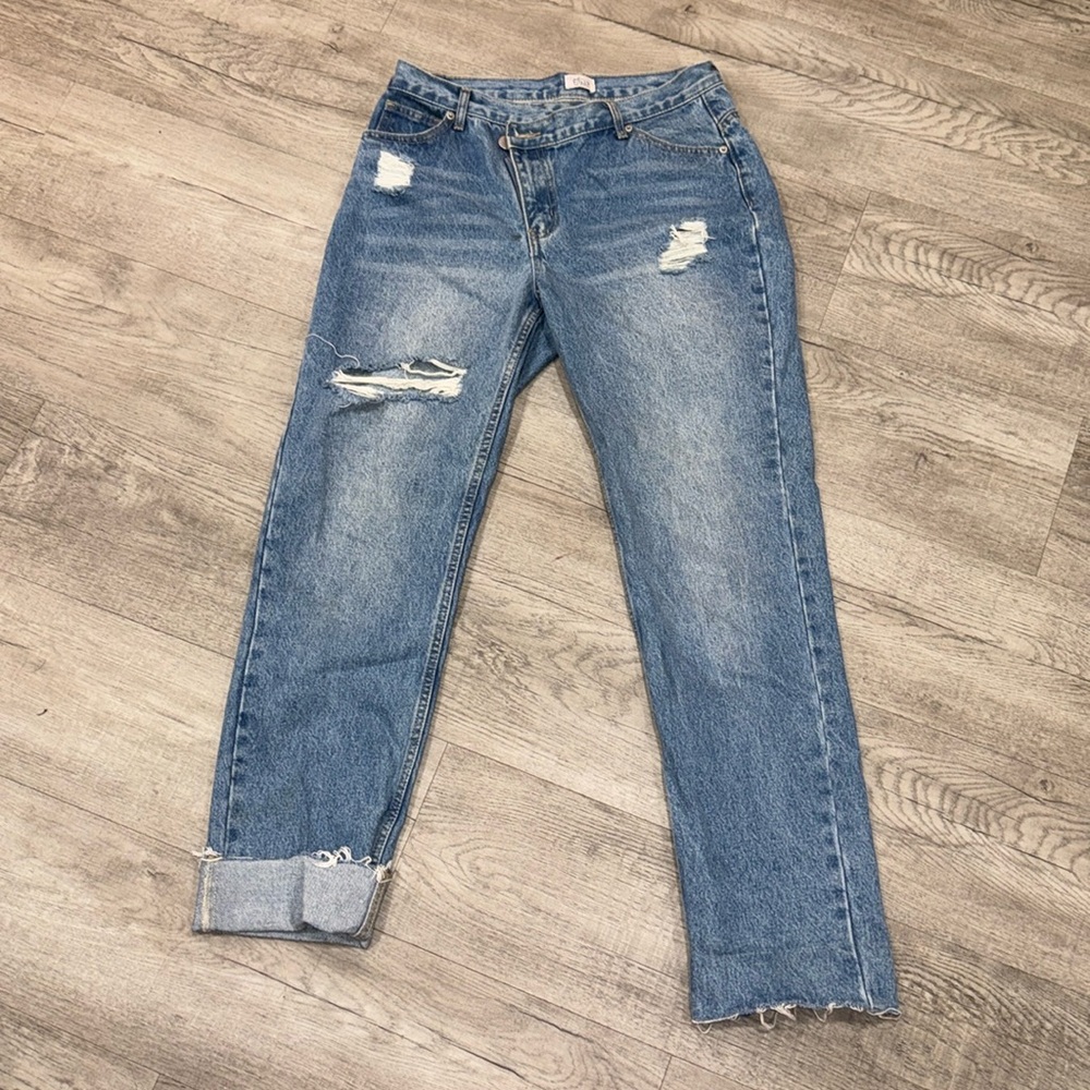 Oh Polly medium waist baggy jeans . Size US 8 . Worn once